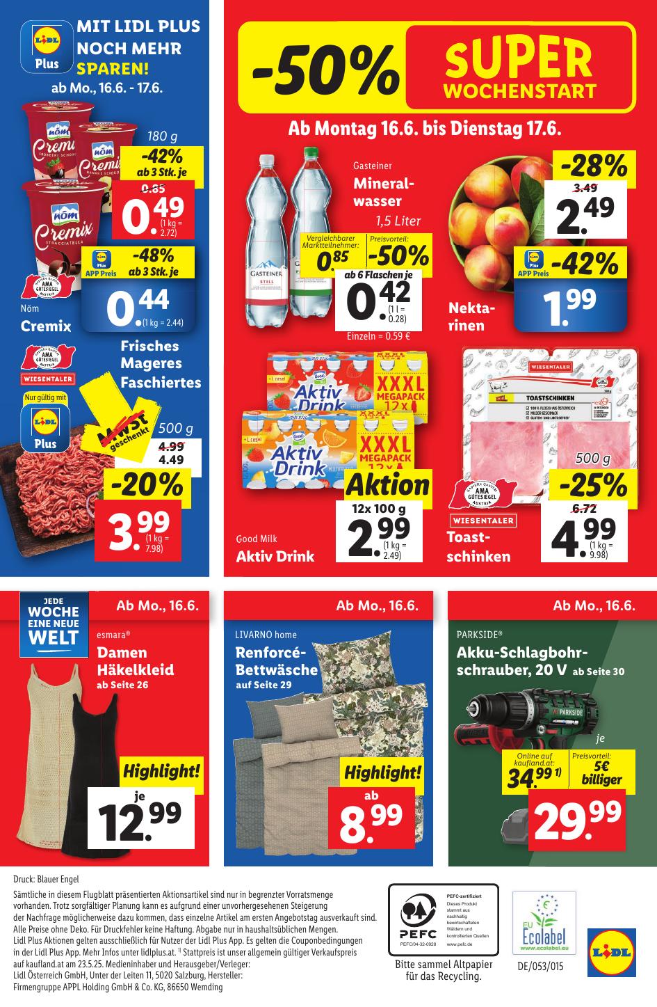 Lidl flyer page