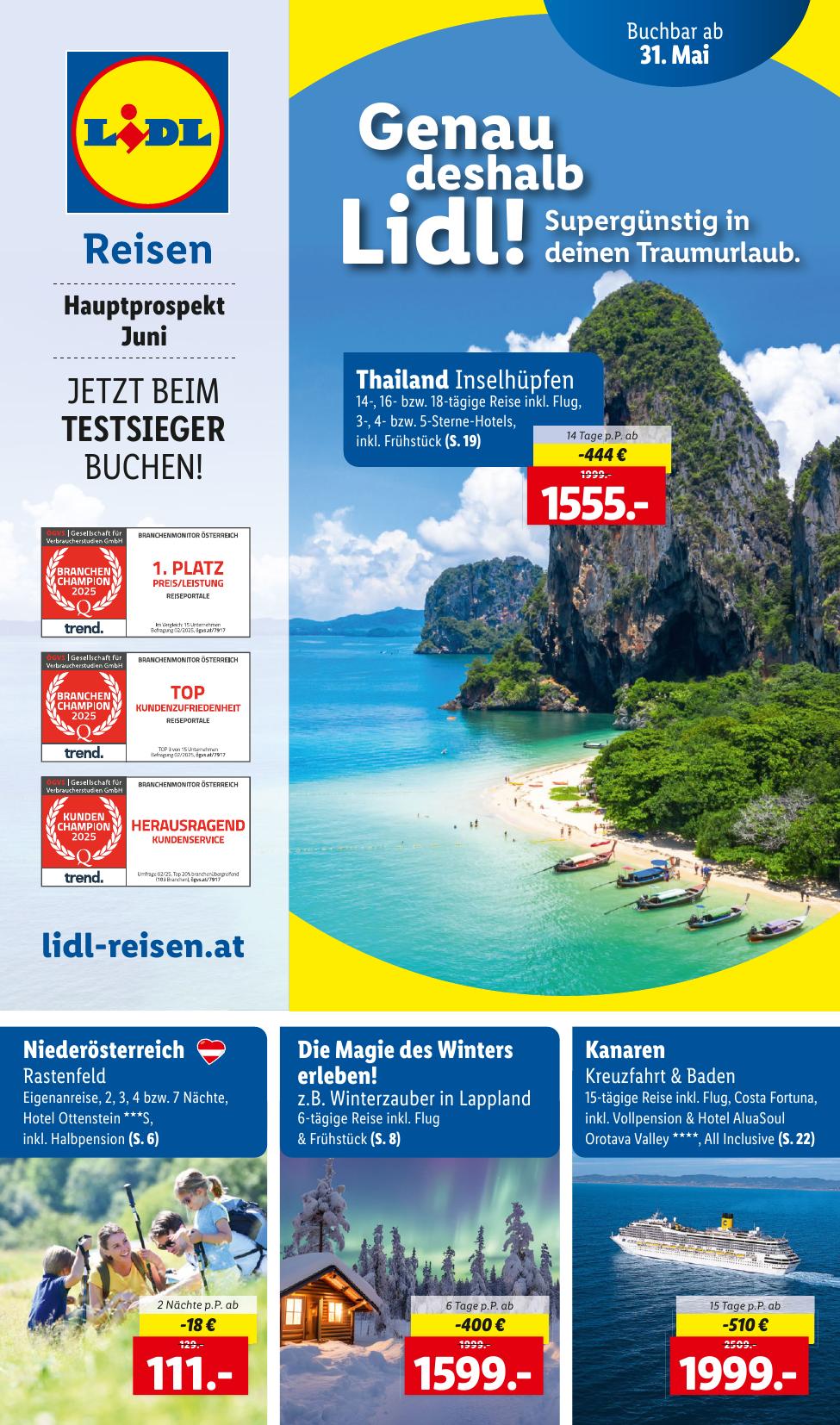 Lidl Reisen flyer page