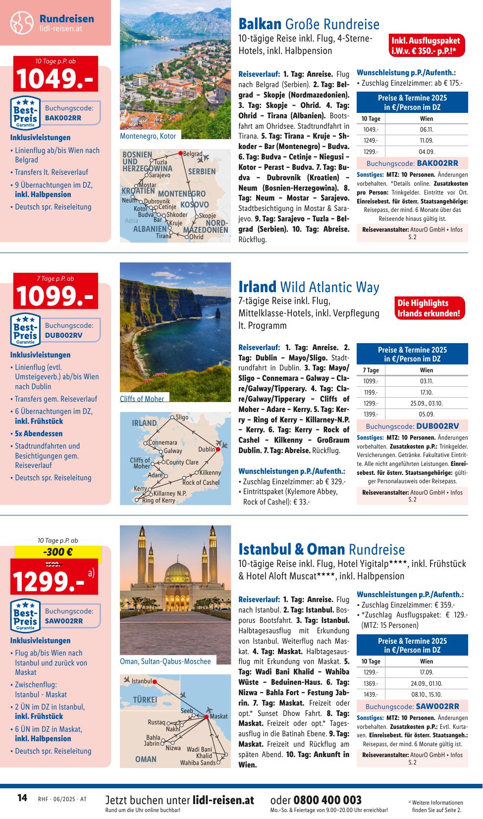 Lidl Reisen flyer page