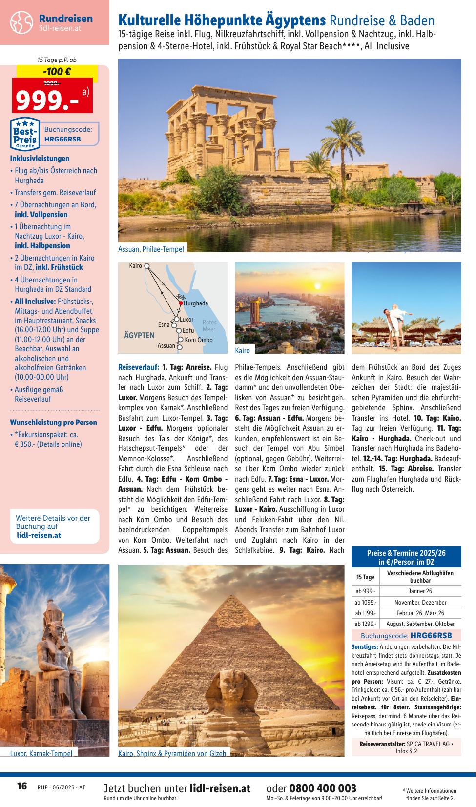 Lidl Reisen flyer page