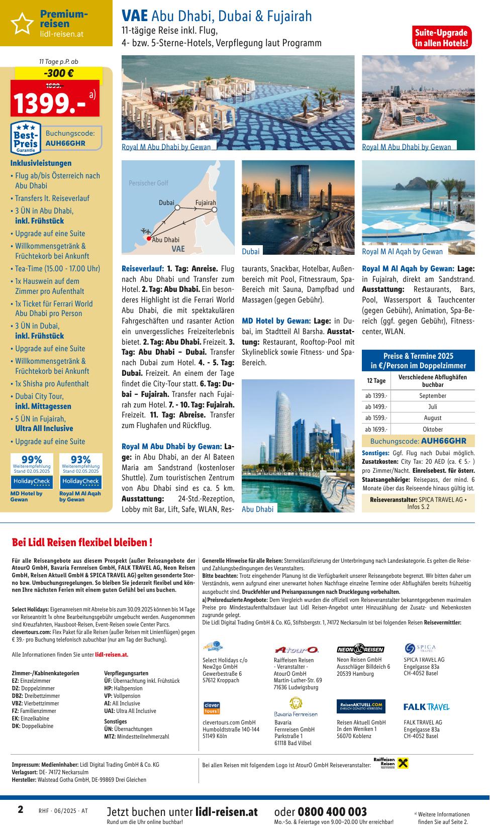 Lidl Reisen flyer page