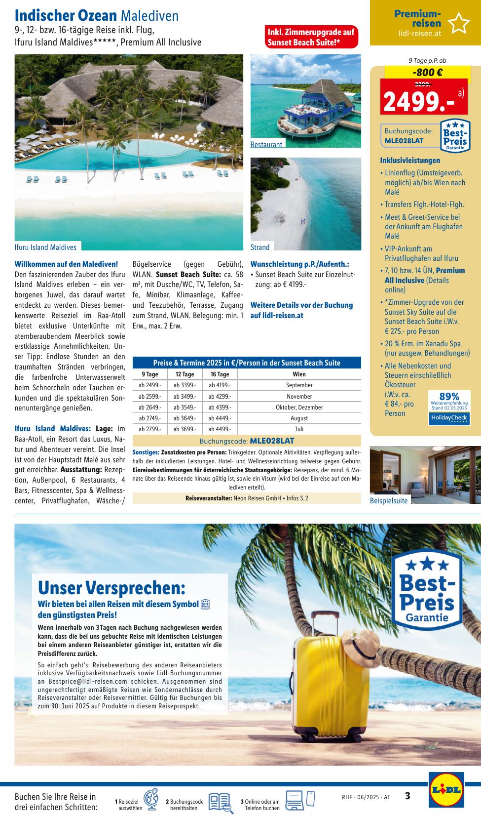 Lidl Reisen flyer page