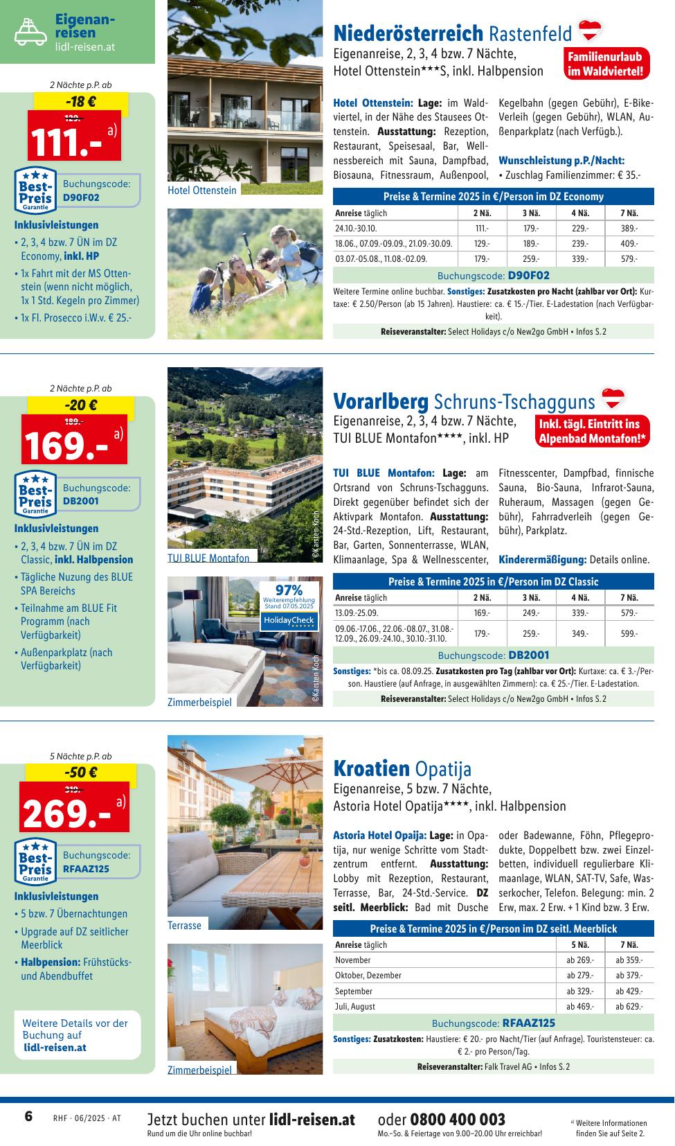Lidl Reisen flyer page