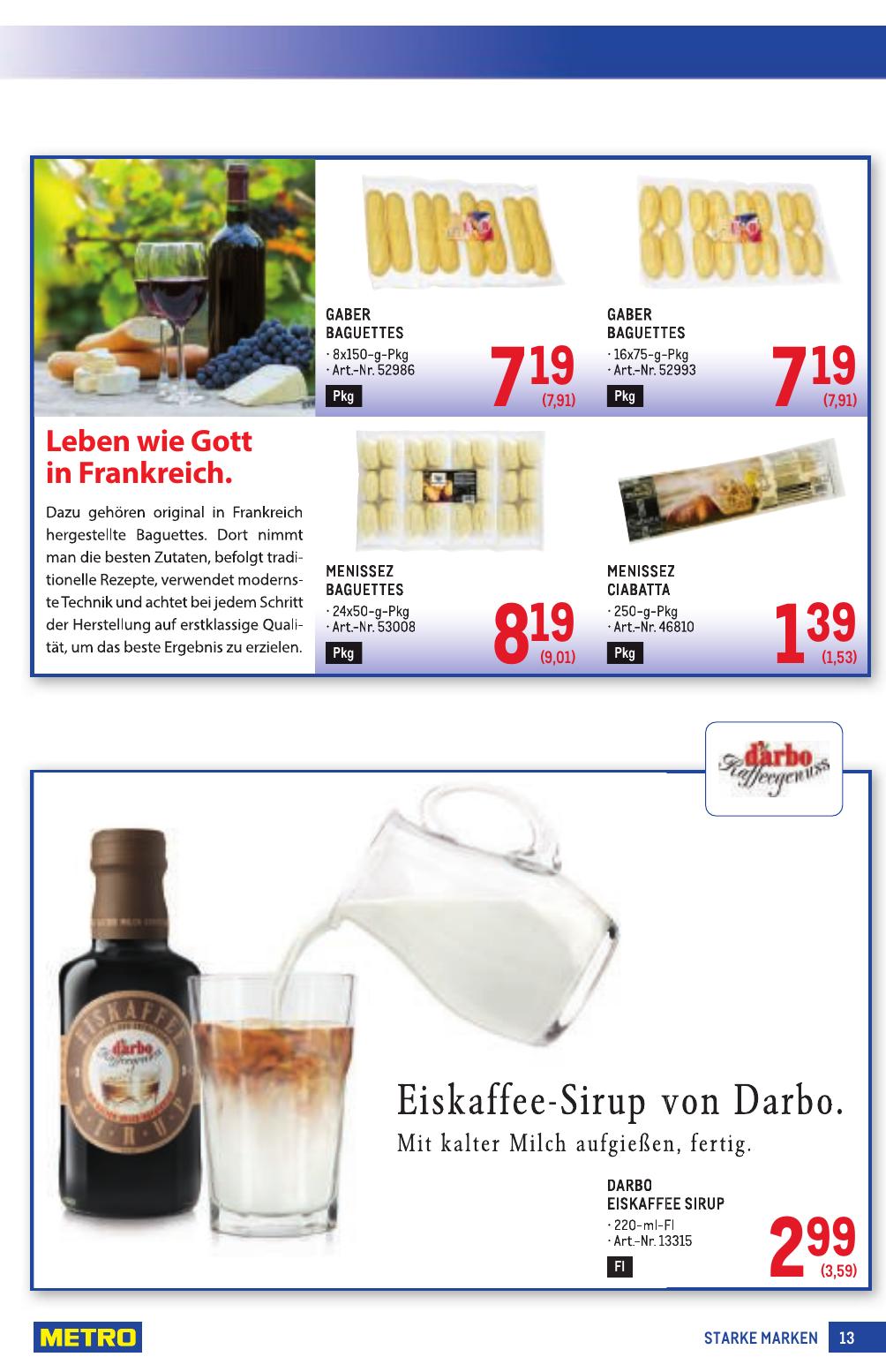 Metro Grosse Marken flyer page