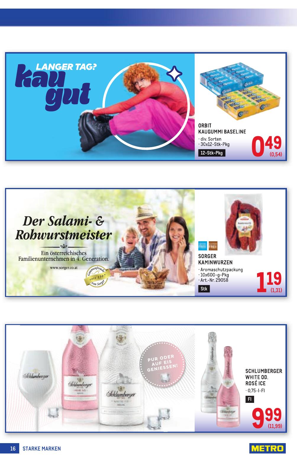 Metro Grosse Marken flyer page