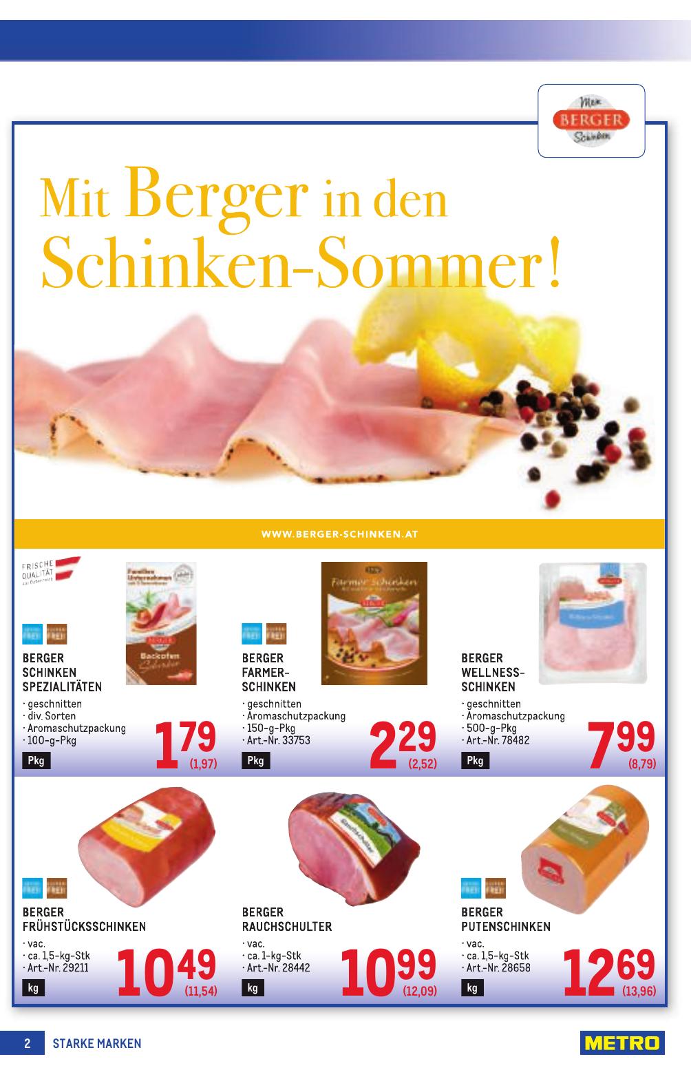 Metro Grosse Marken flyer page