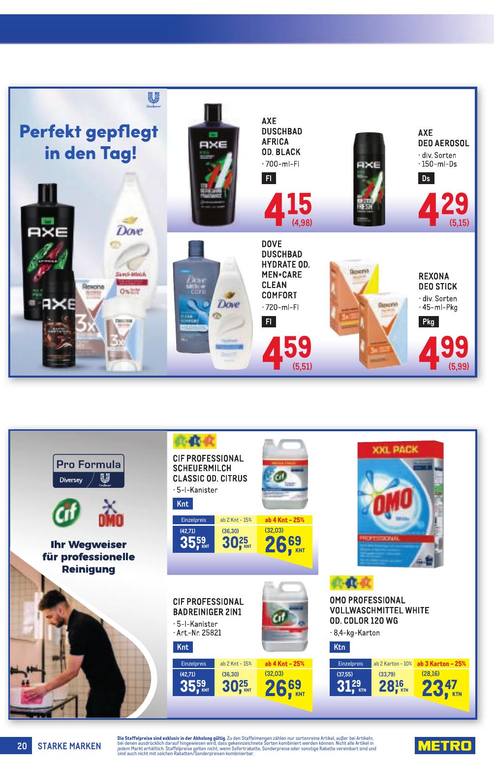 Metro Grosse Marken flyer page