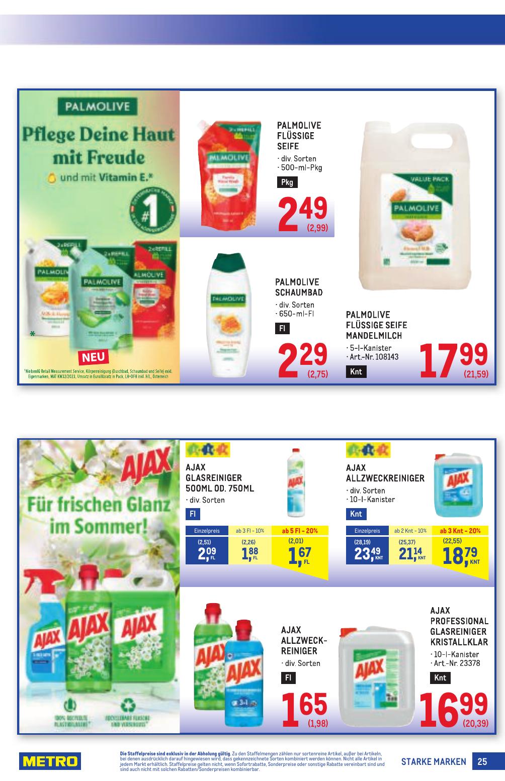 Metro Grosse Marken flyer page