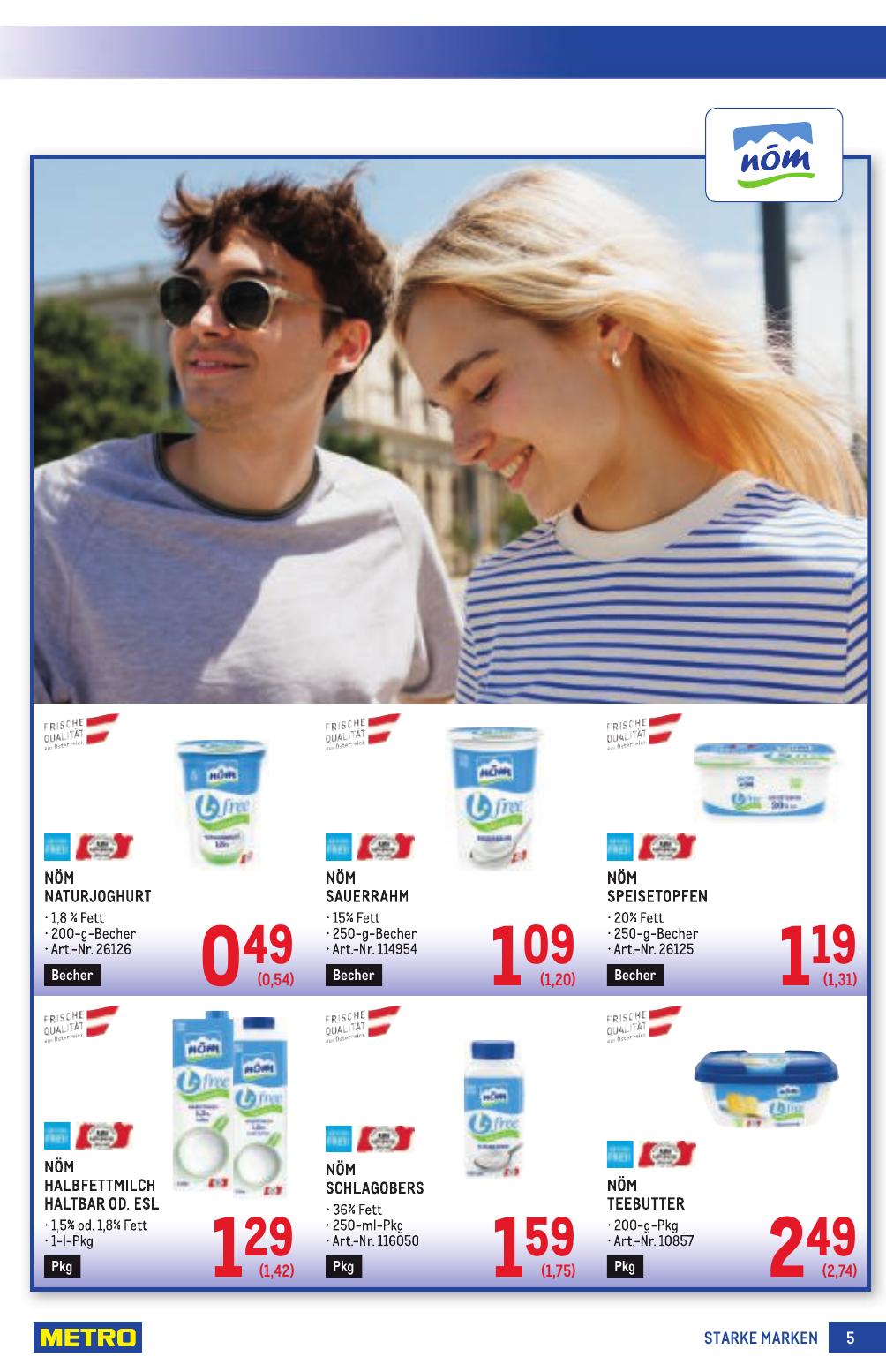 Metro Grosse Marken flyer page