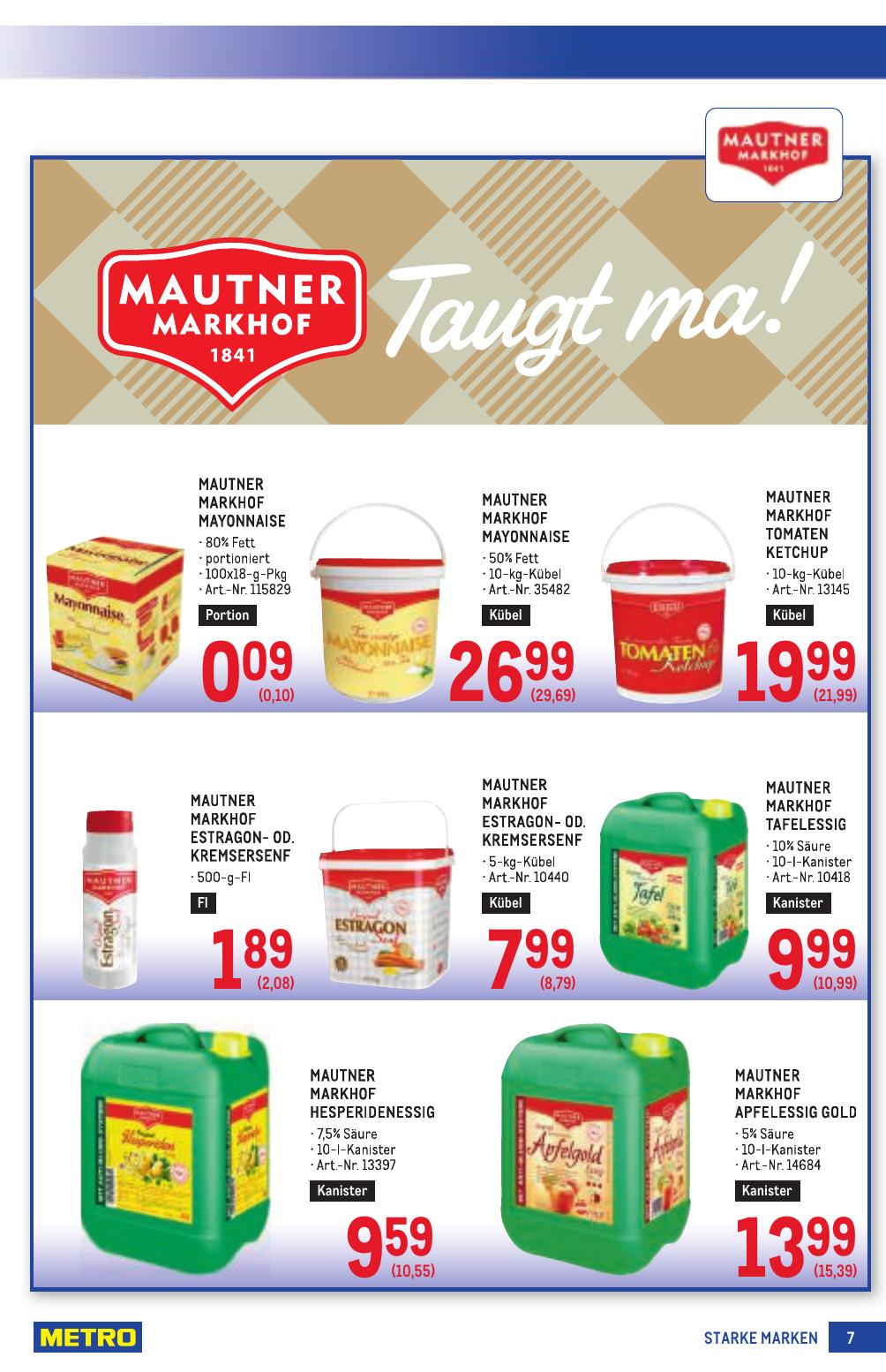 Metro Grosse Marken flyer page