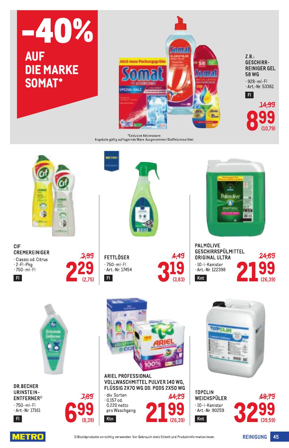 Metro Profi flyer page