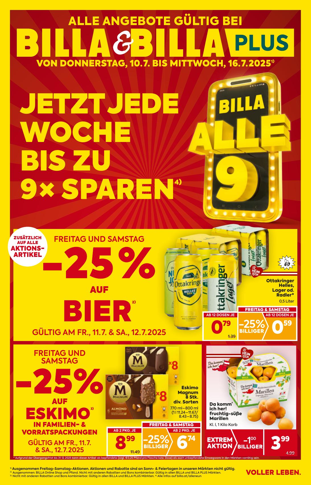 Billa flyer page
