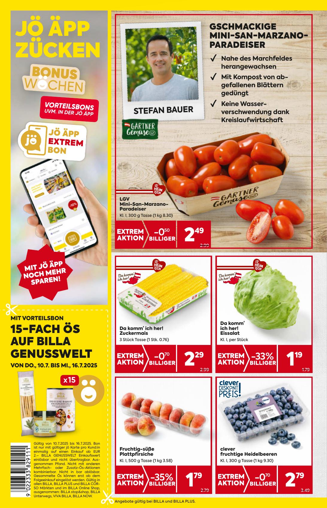 Billa flyer page