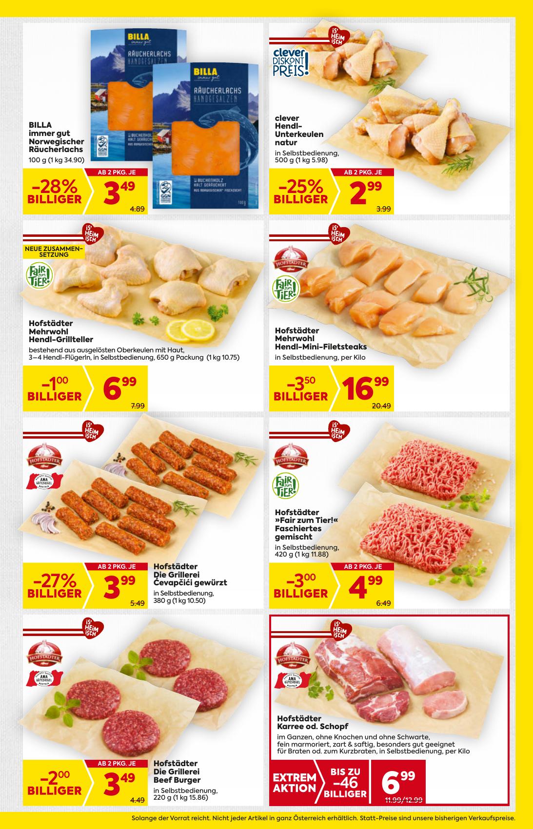 Billa flyer page