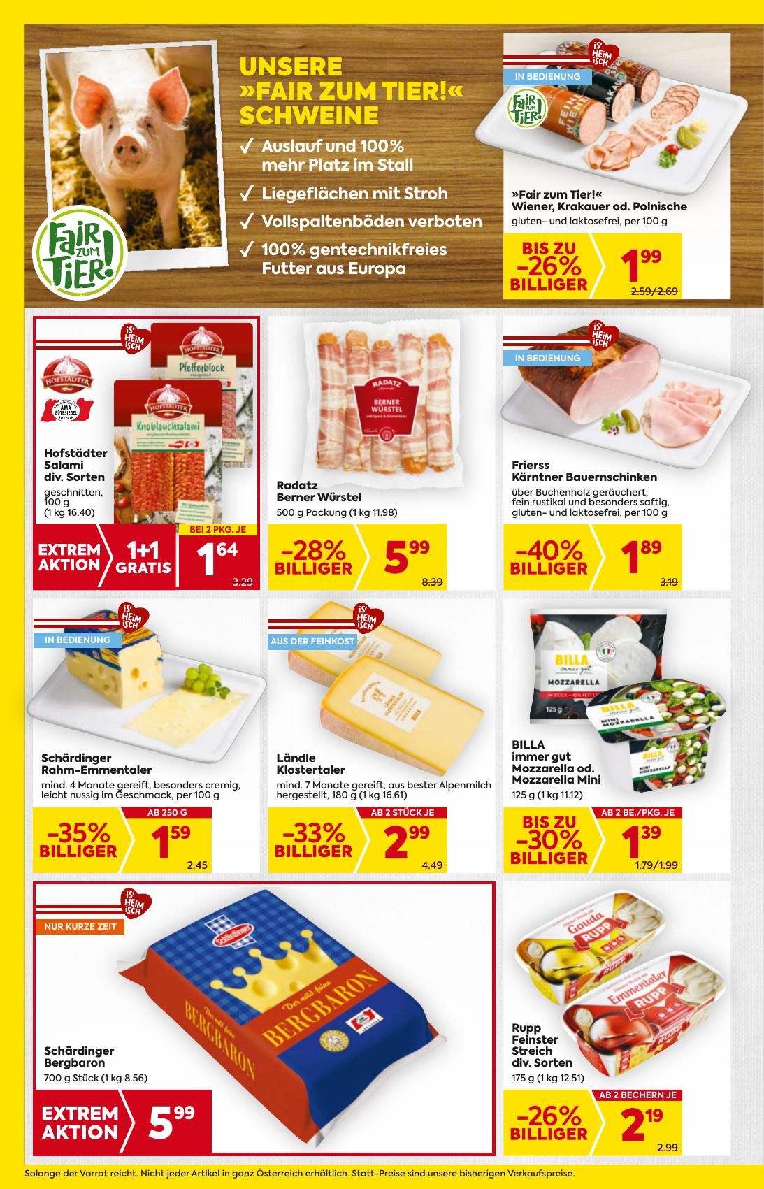 Billa flyer page