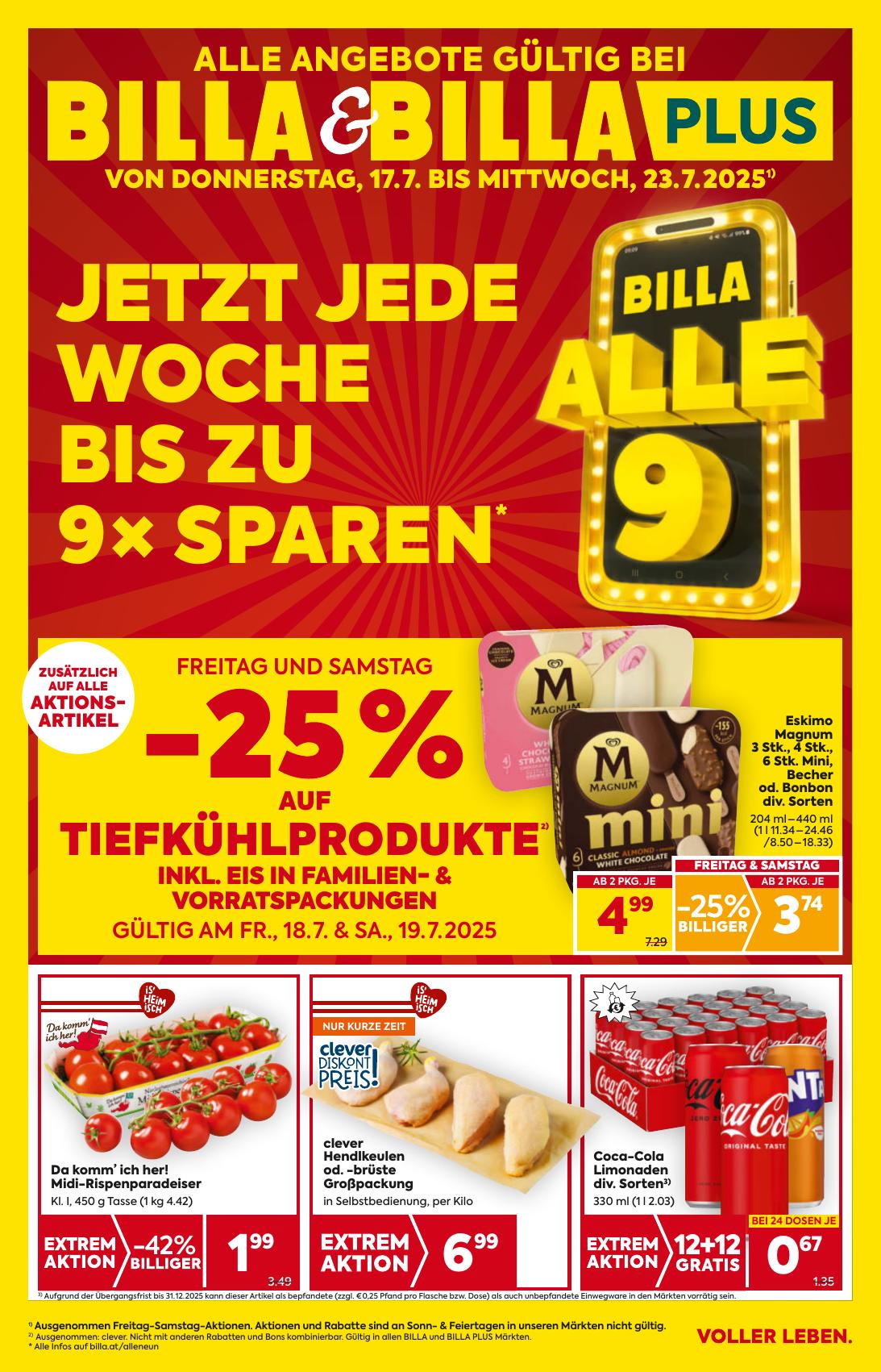 Billa flyer page