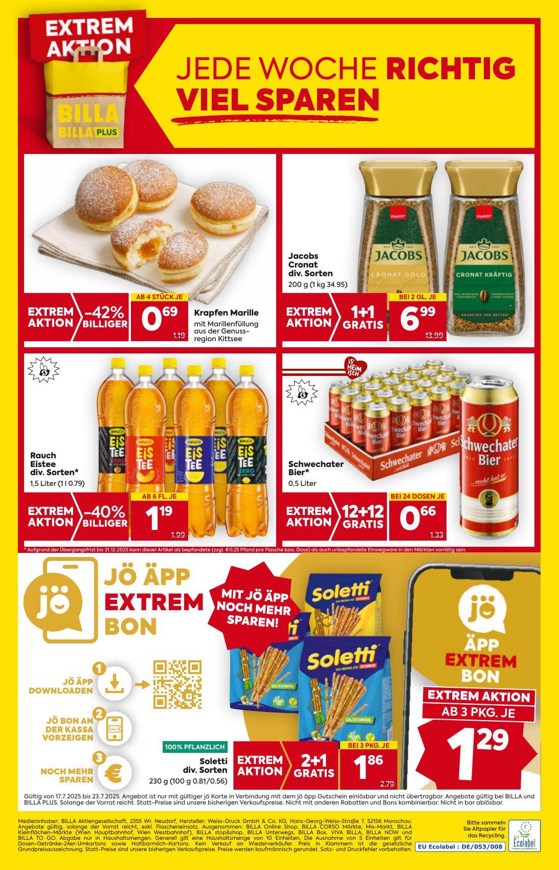 Billa flyer page