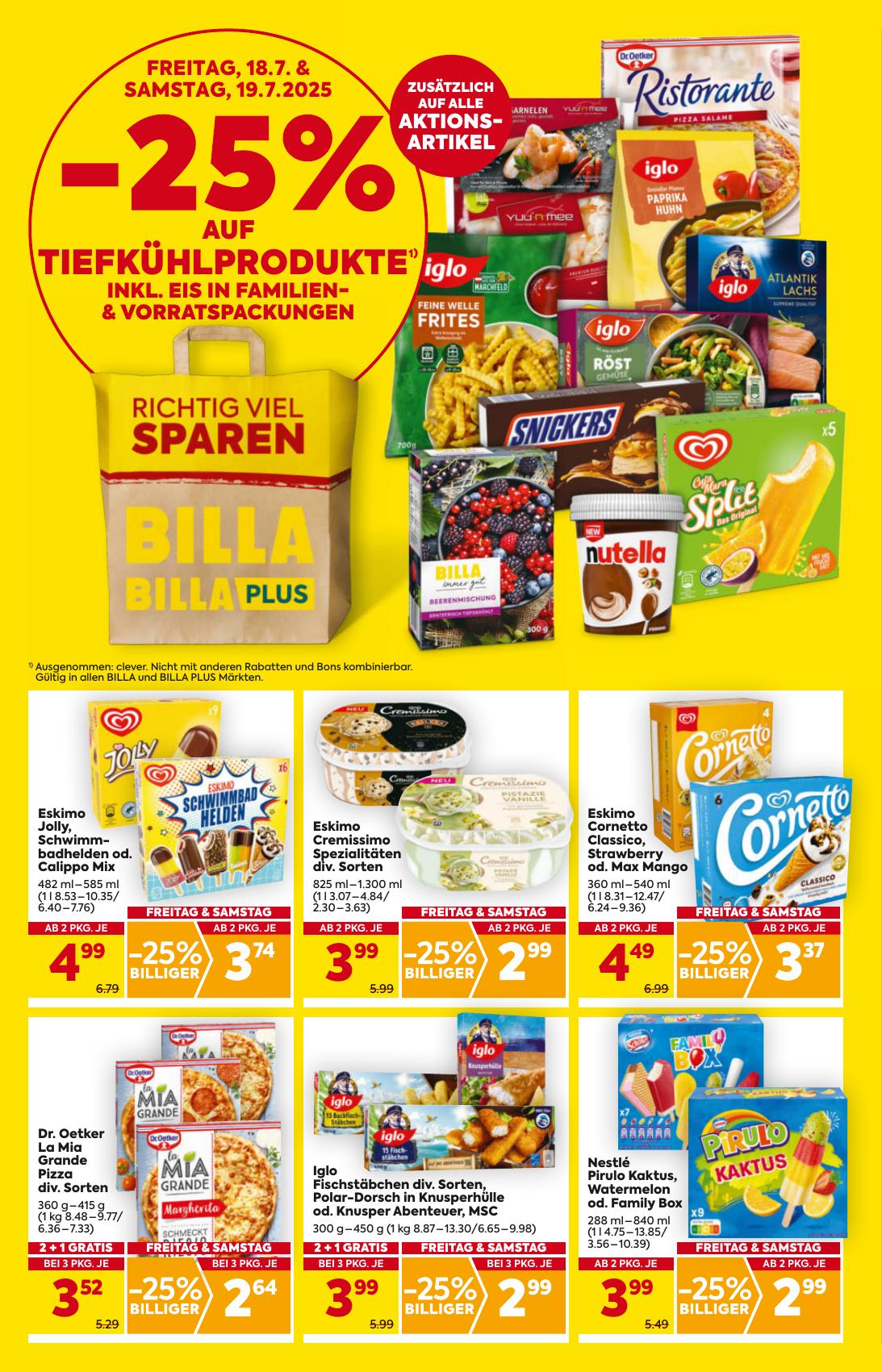 Billa flyer page