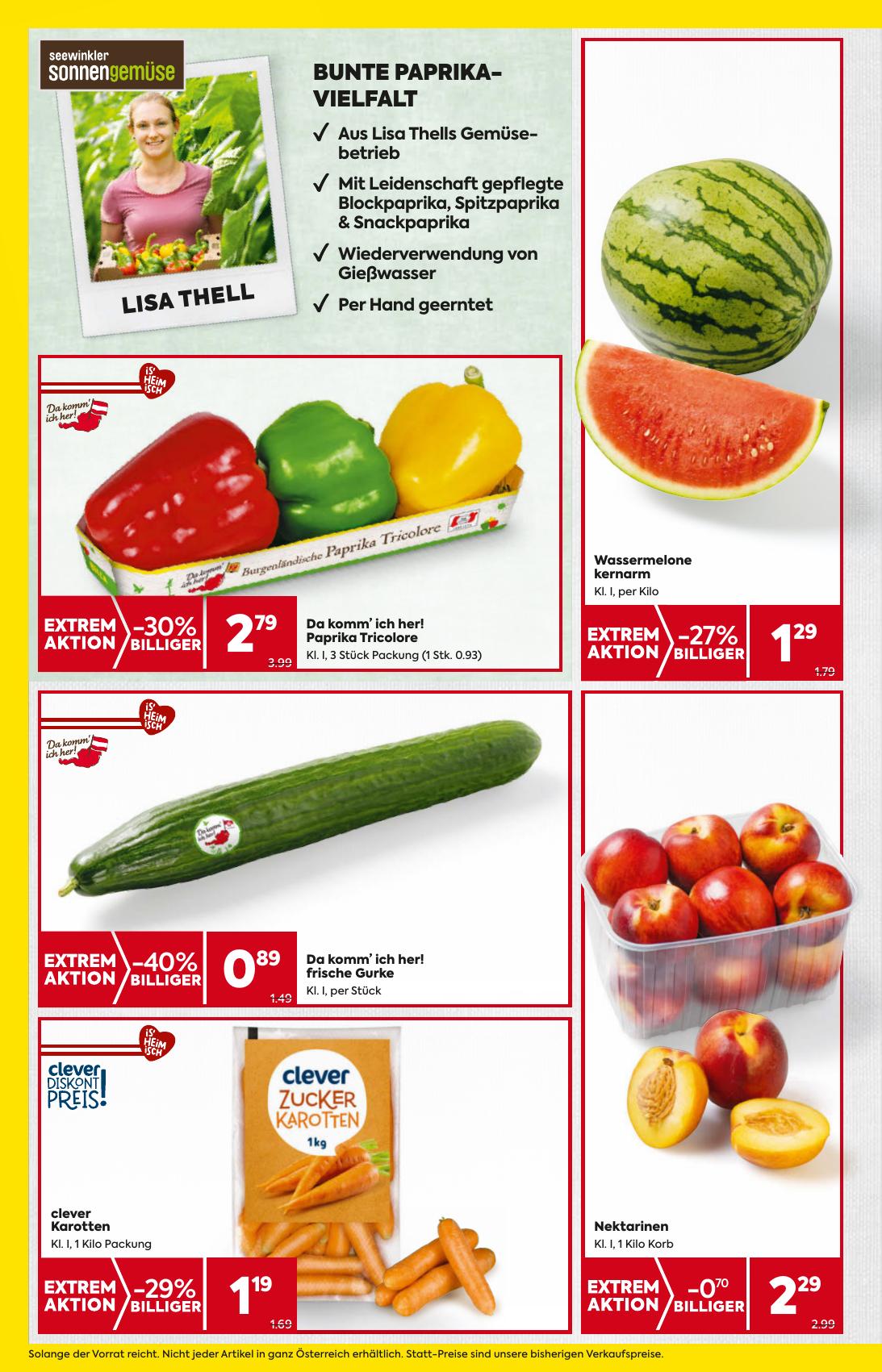 Billa flyer page