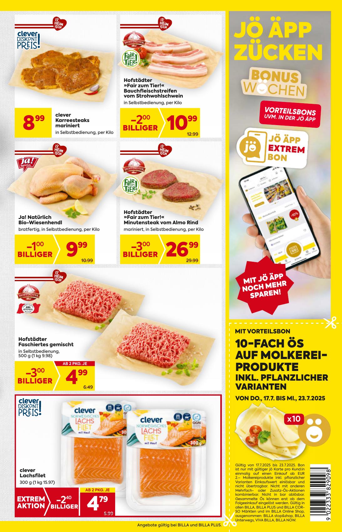 Billa flyer page