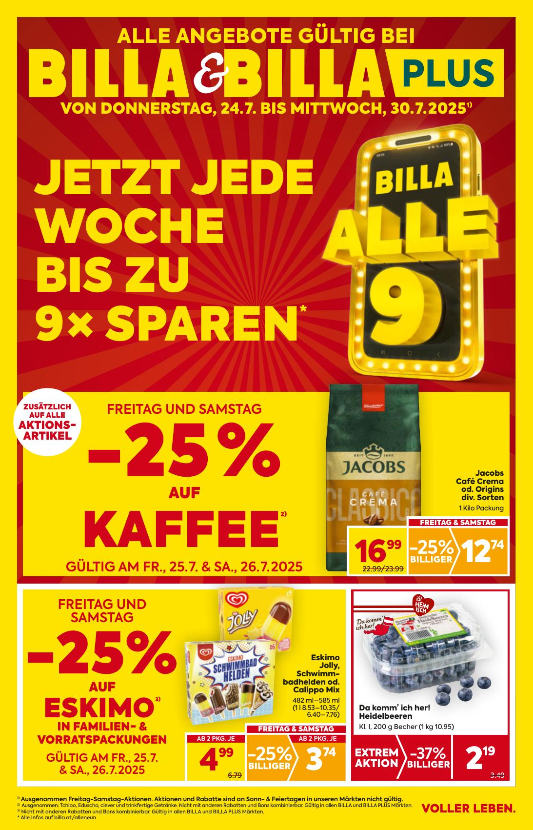 Billa flyer page