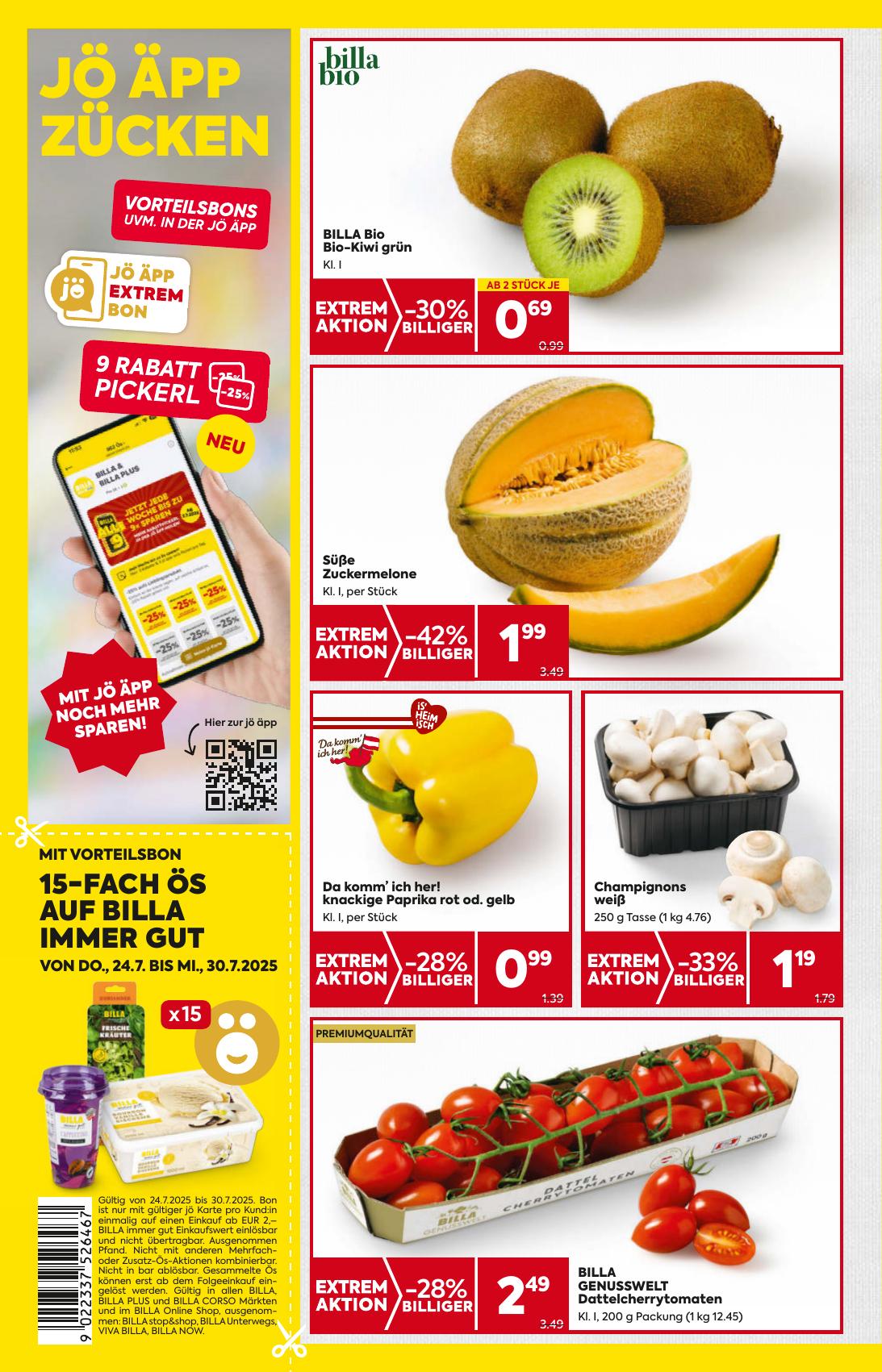 Billa flyer page