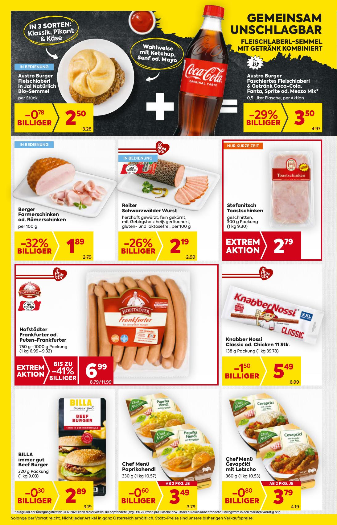 Billa flyer page