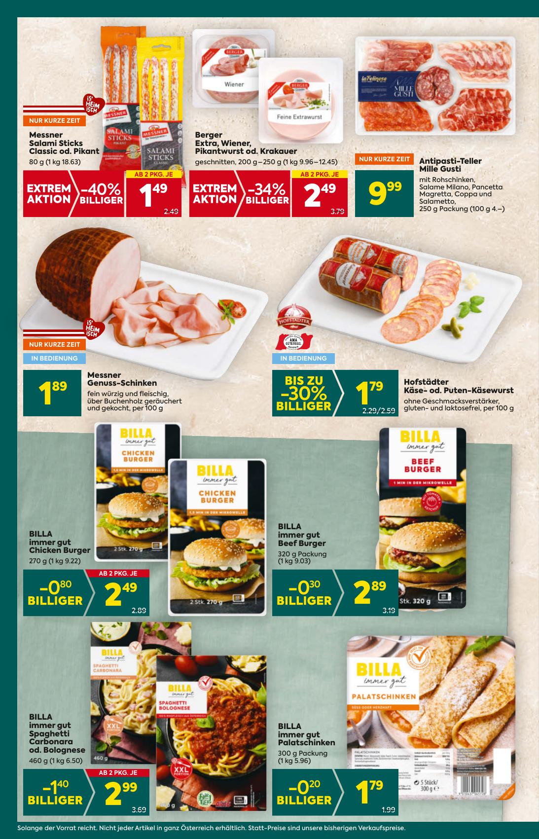 Billa Plus flyer page
