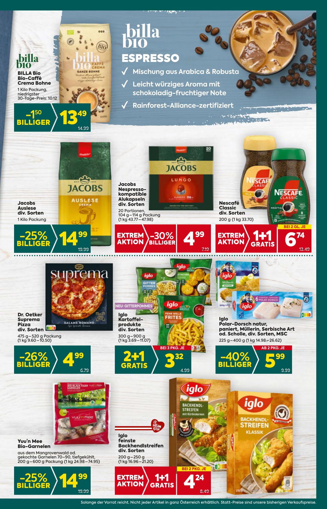 Billa Plus flyer page