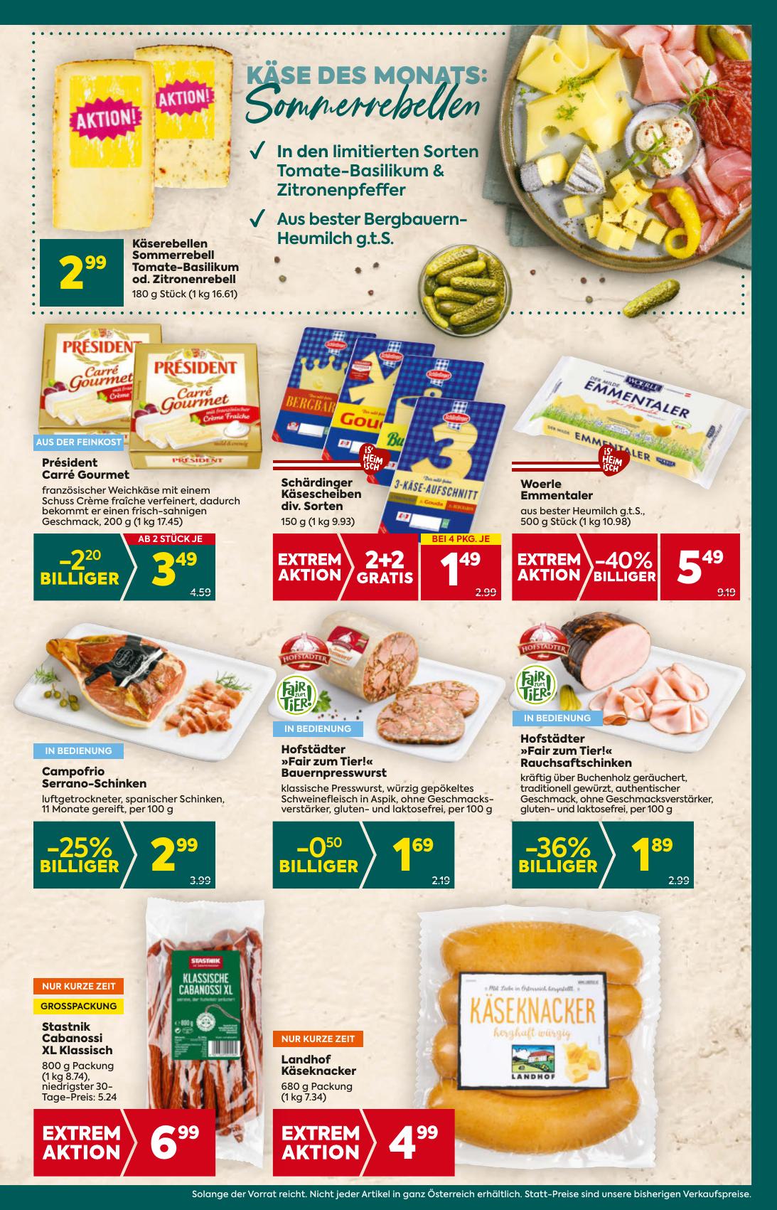 Billa Plus flyer page