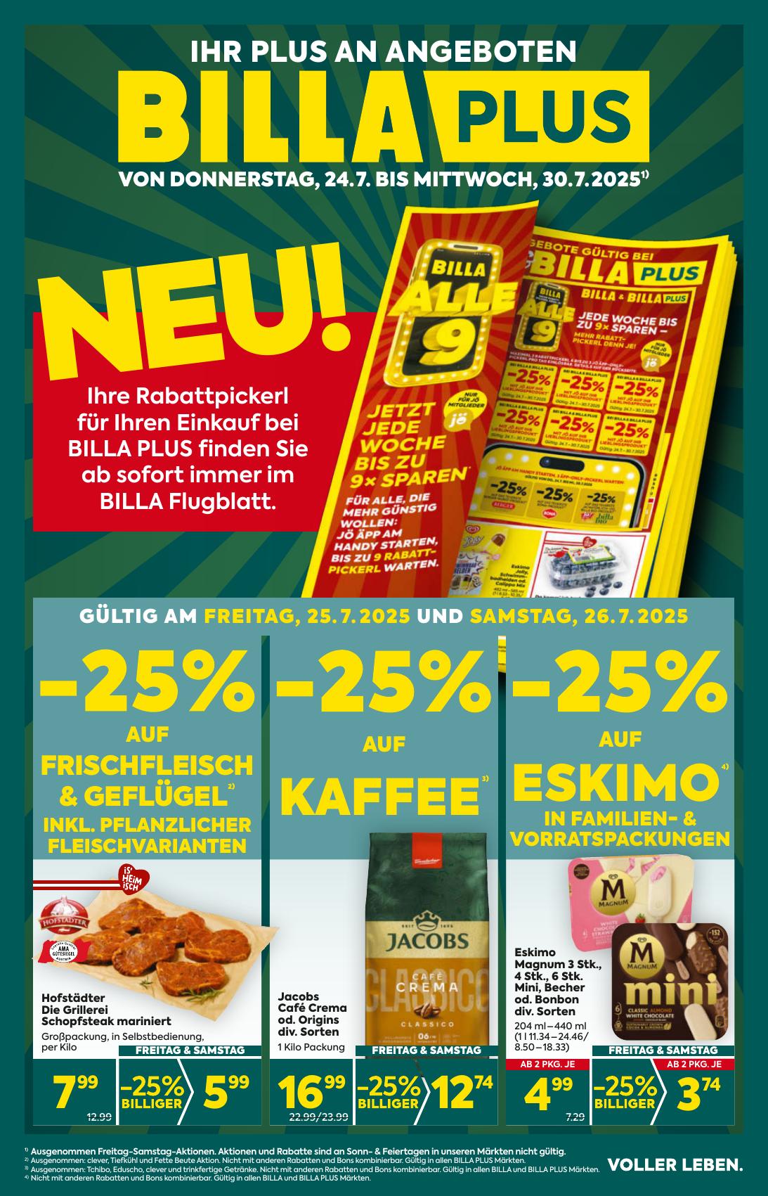 Billa Plus flyer page