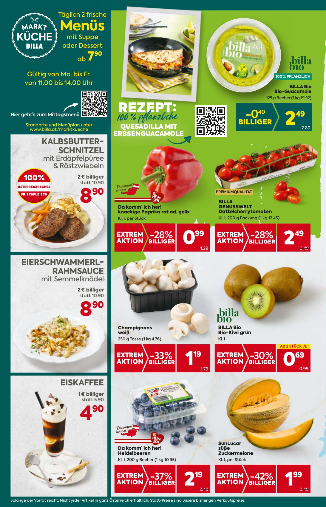 Billa Plus flyer page