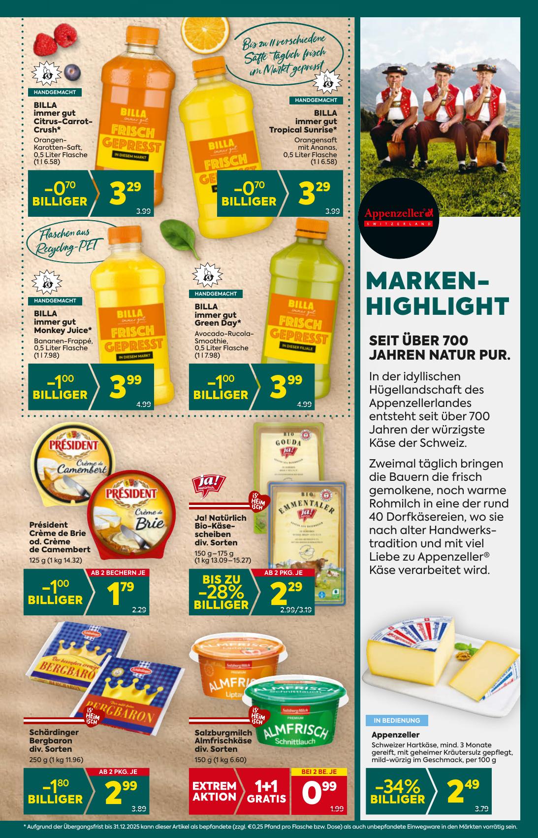 Billa Plus flyer page