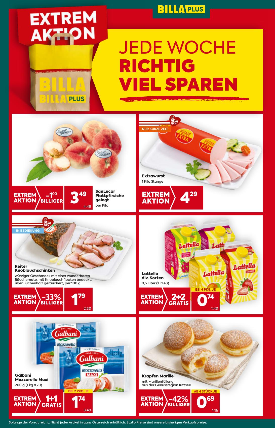 Billa Plus flyer page