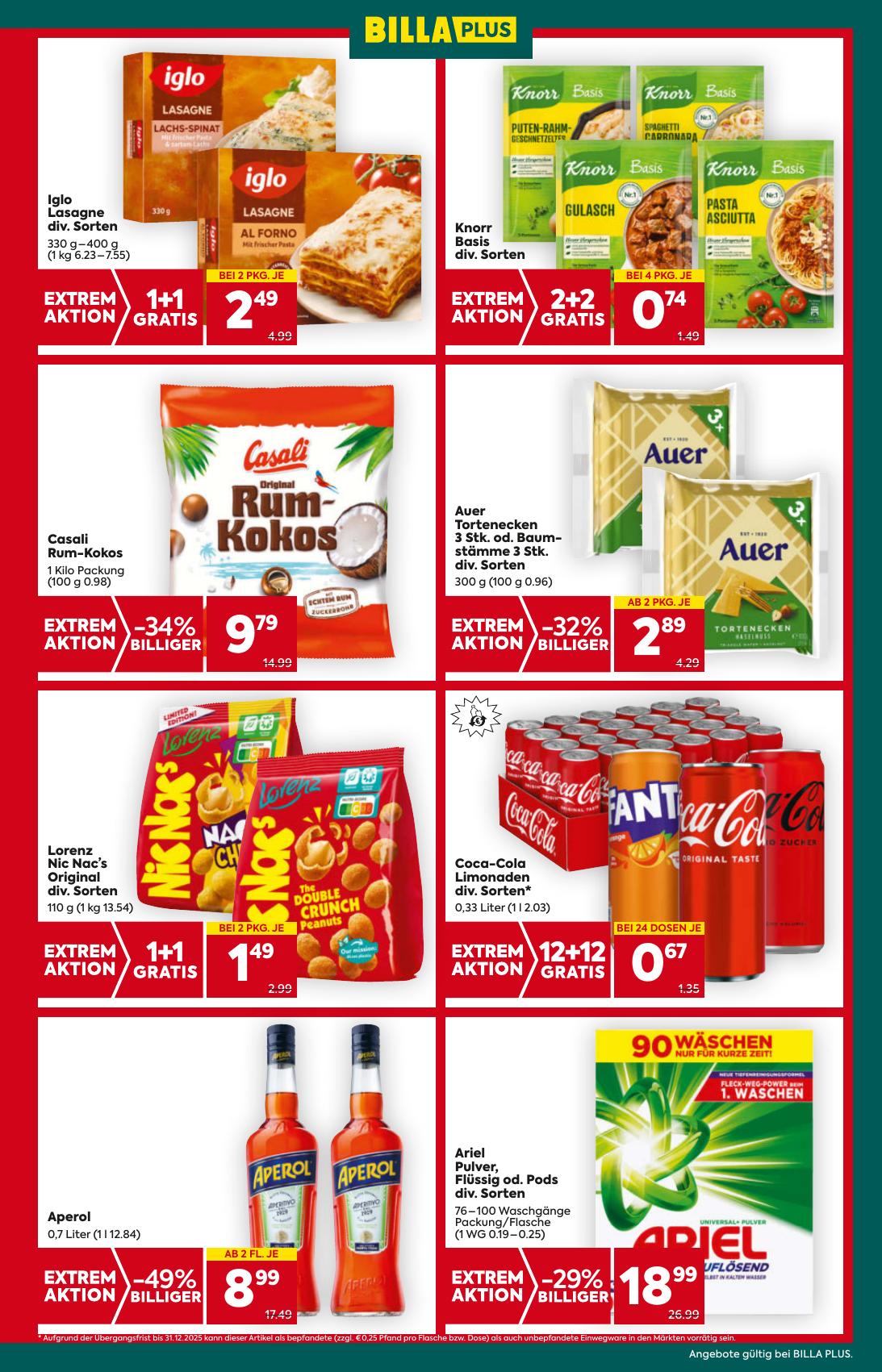 Billa Plus flyer page