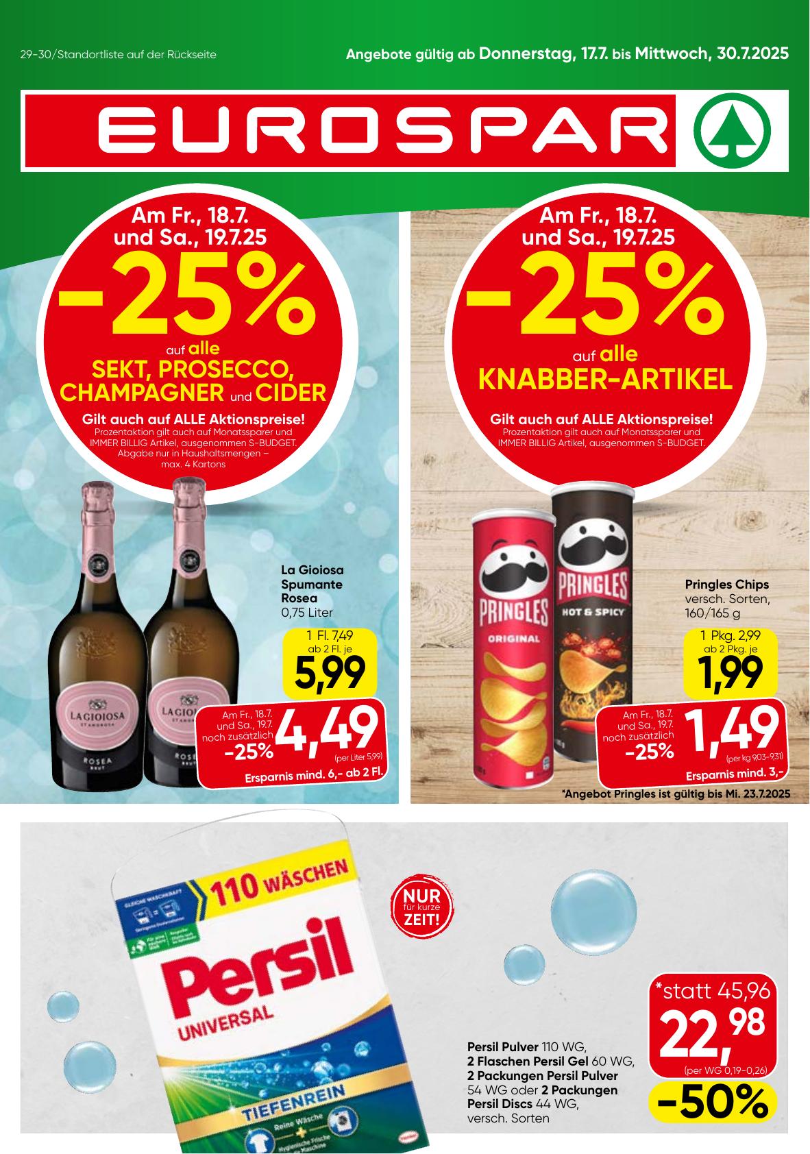 Eurospar flyer page