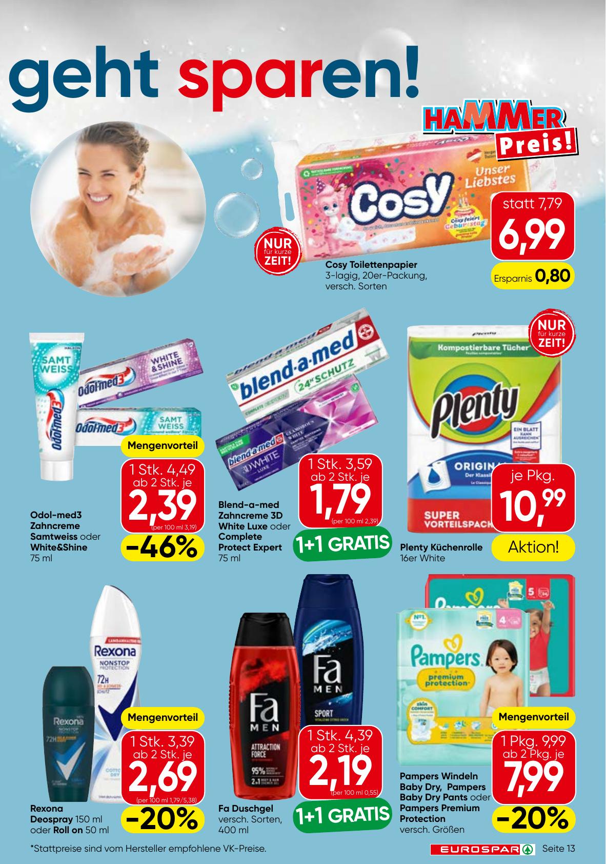 Eurospar flyer page