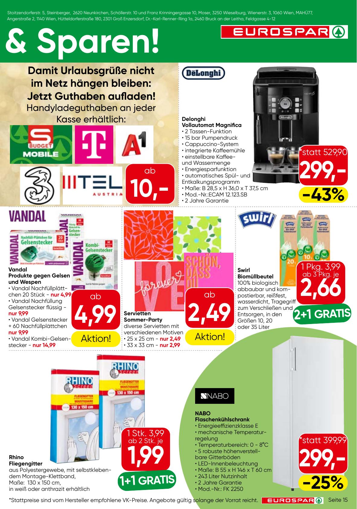 Eurospar flyer page