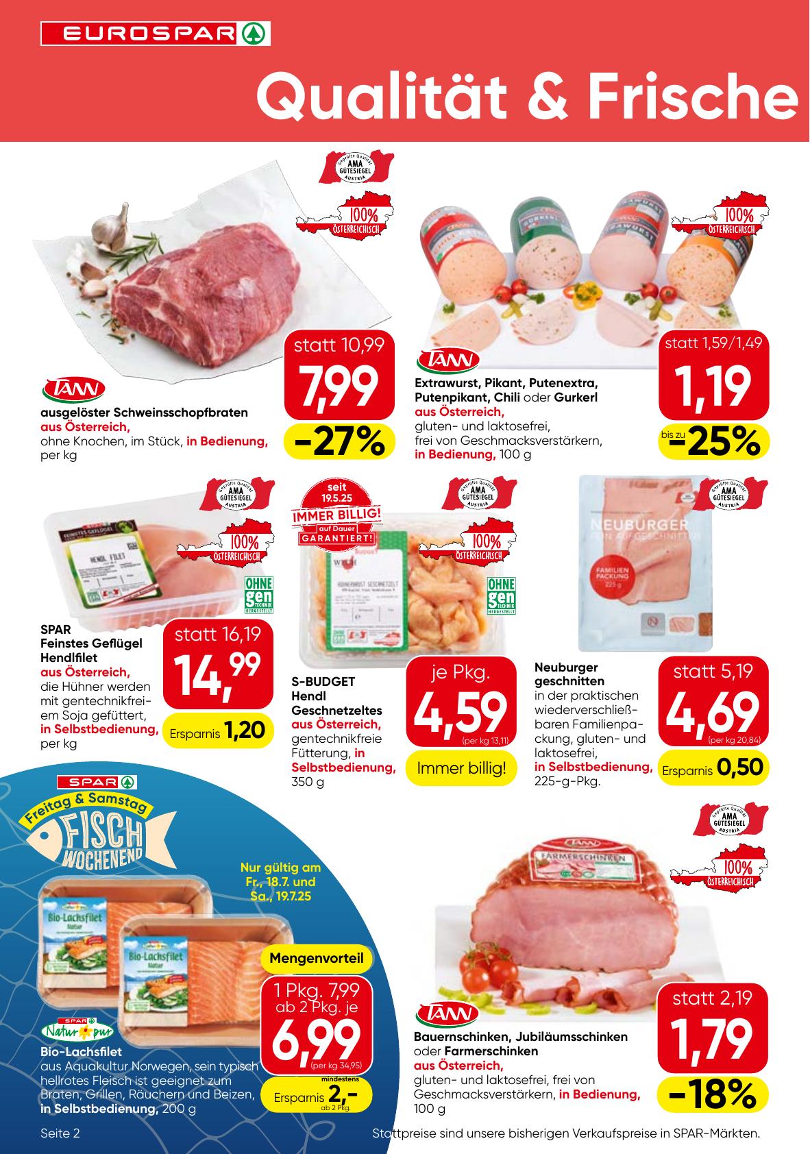 Eurospar flyer page
