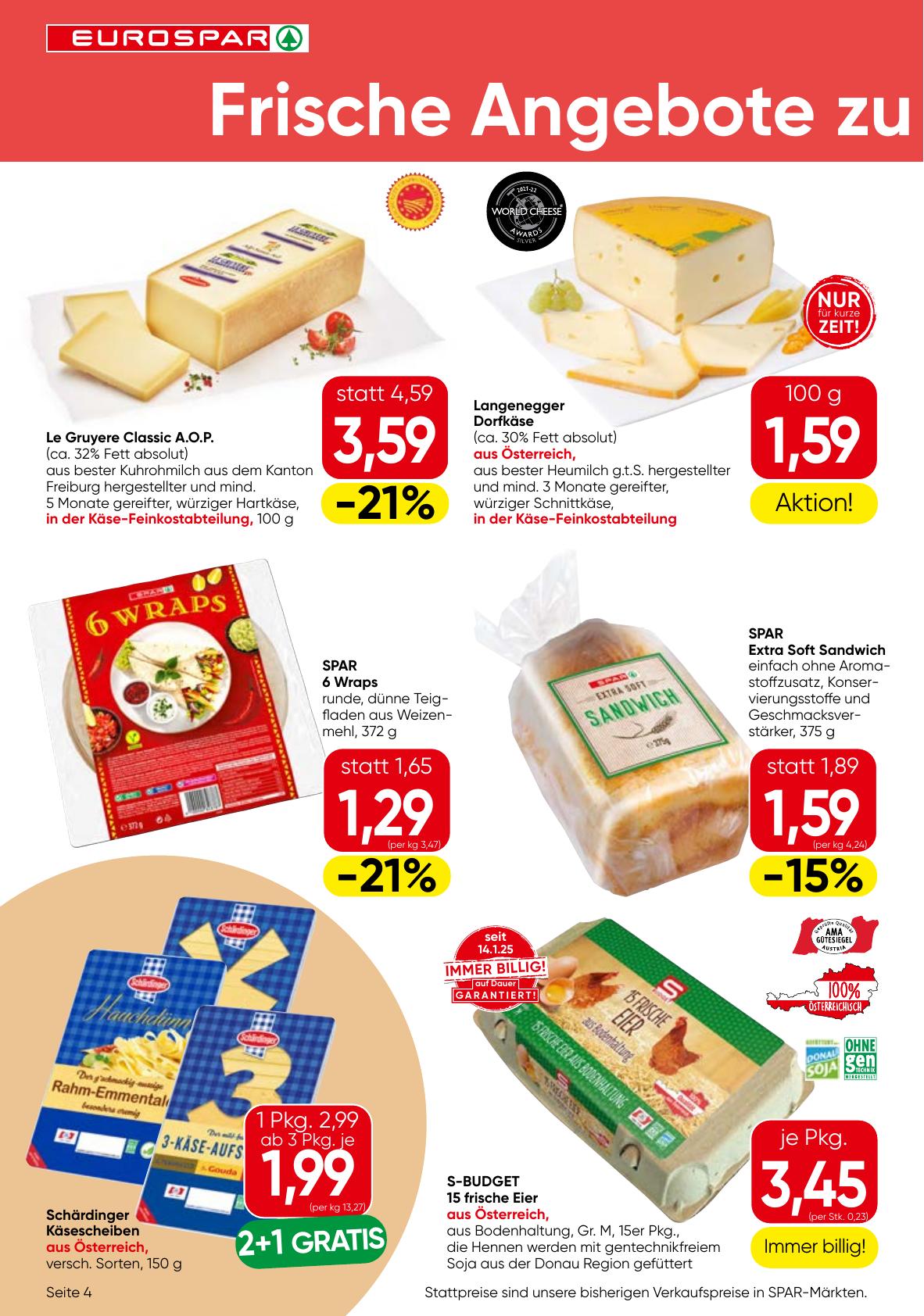 Eurospar flyer page