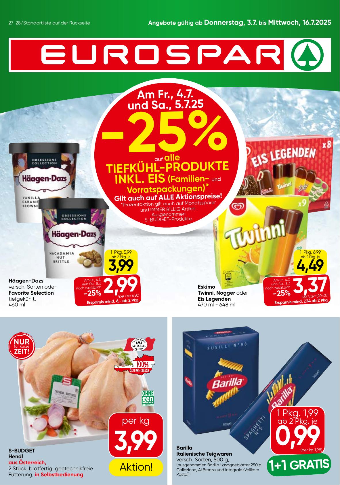 Eurospar flyer page