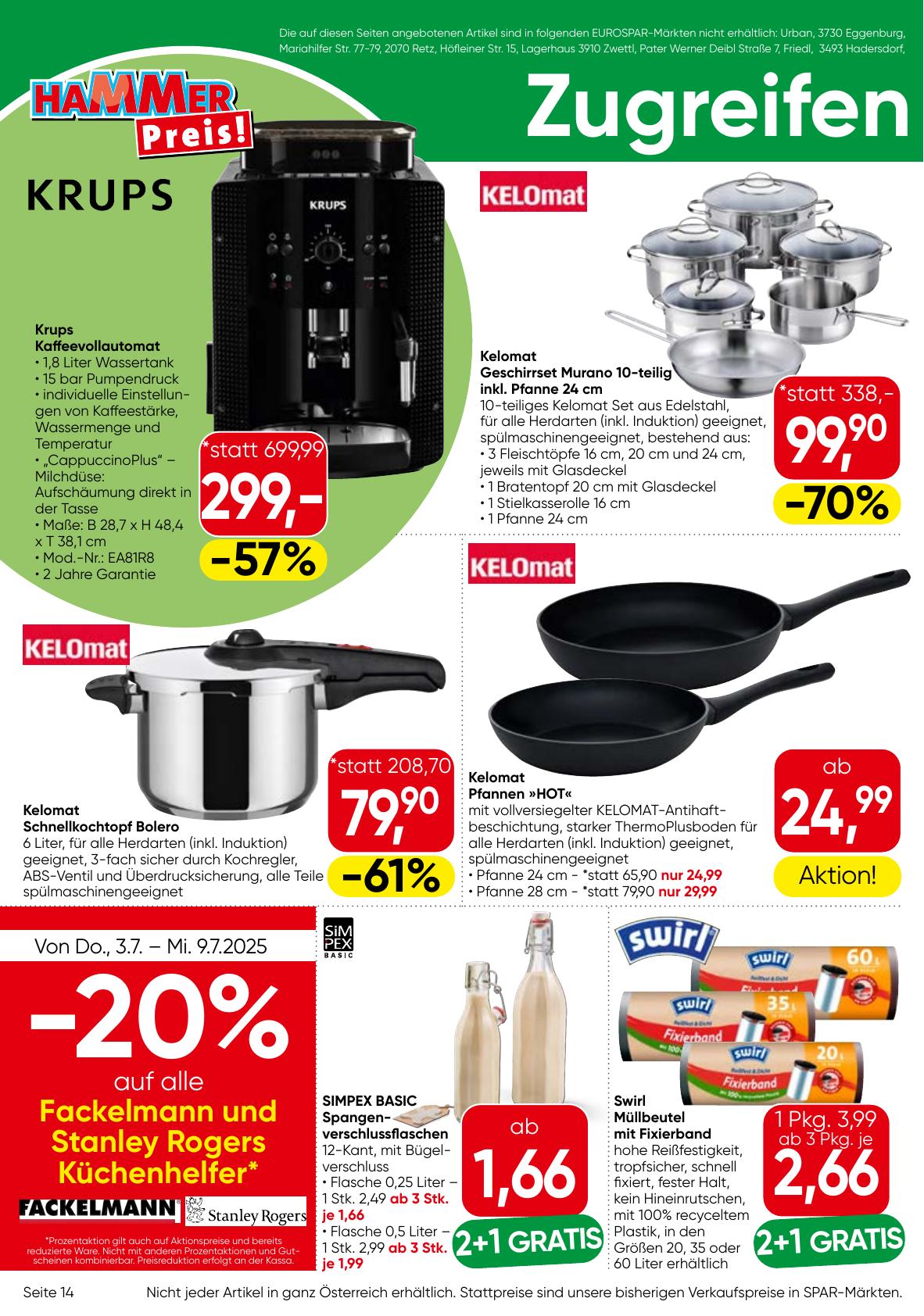 Eurospar flyer page