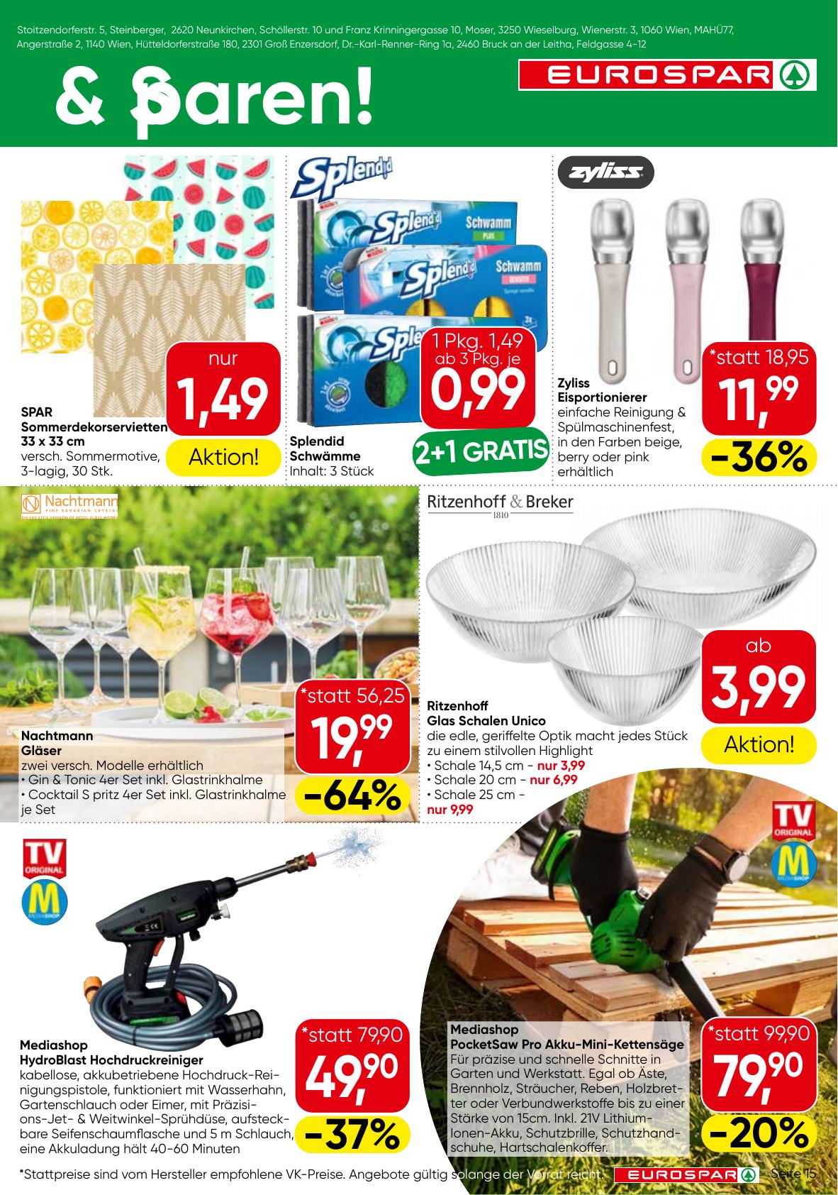 Eurospar flyer page