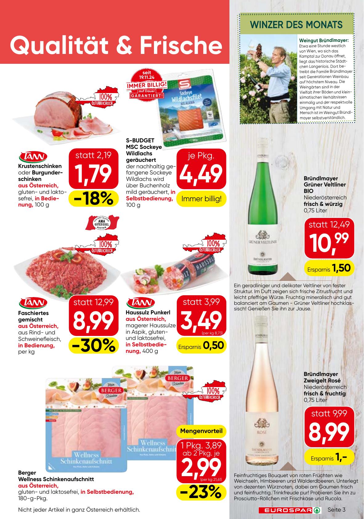 Eurospar flyer page