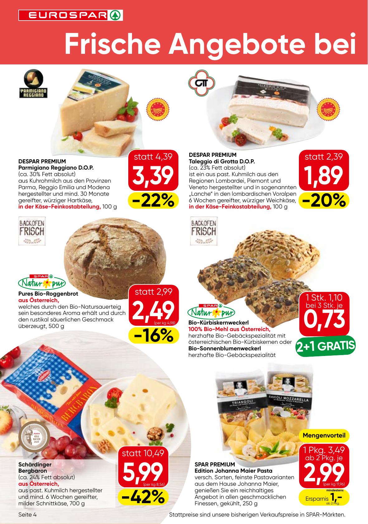 Eurospar flyer page