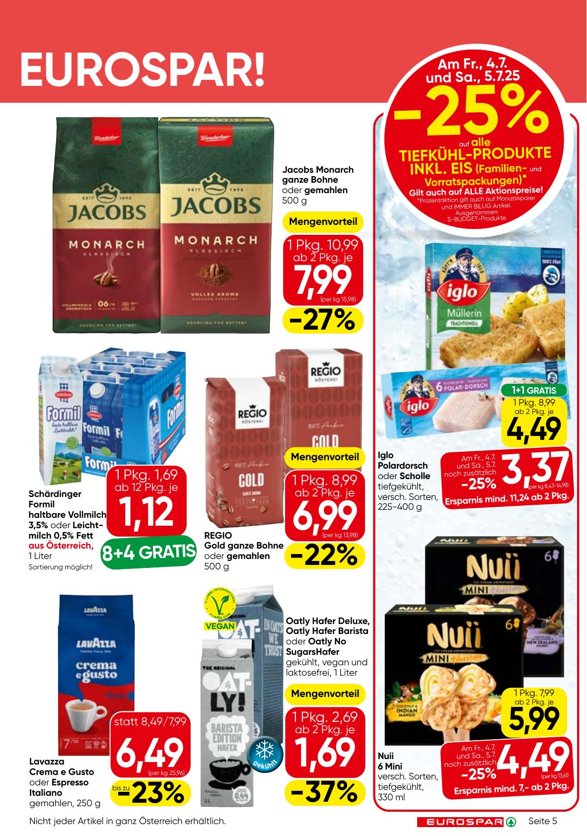 Eurospar flyer page