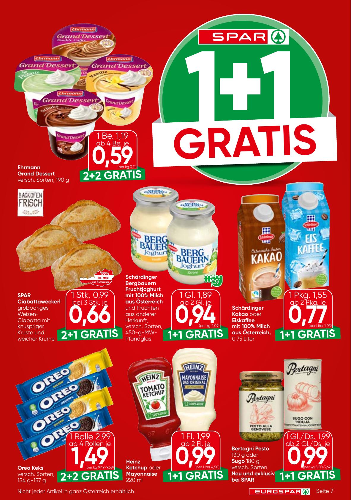 Eurospar flyer page