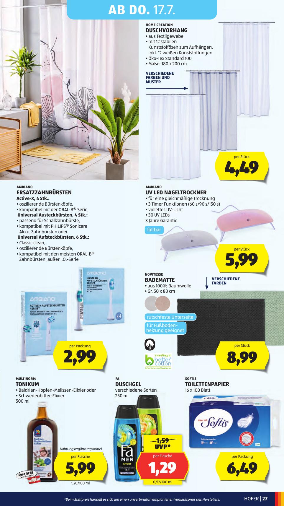 Hofer flyer page