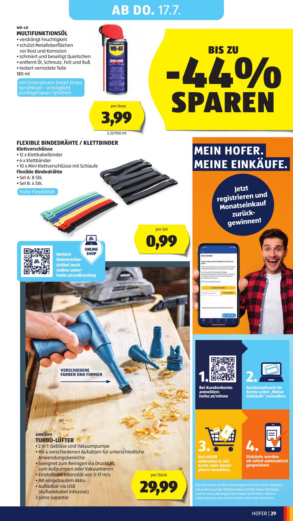 Hofer flyer page