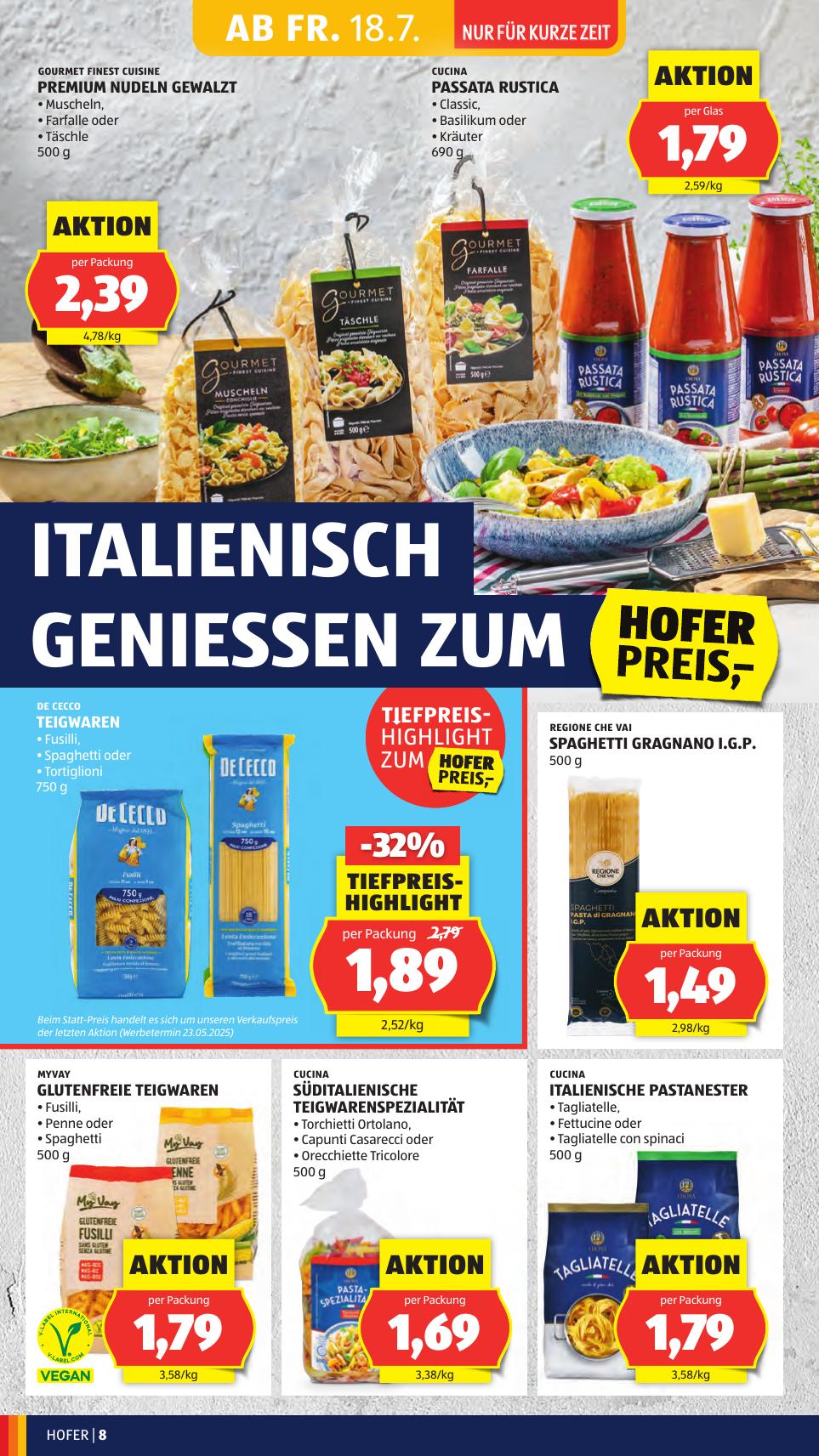 Hofer flyer page
